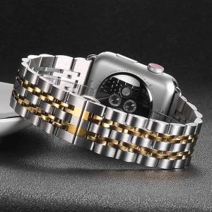 Apollo - Jubilee Stainless Steel Band with Butterfly Clasp - Apple Watch  Series 3 - 38mm and 42mm Strap | SMANIQUE