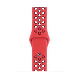 Alternative view of Red-Black NK Apple Watch Band