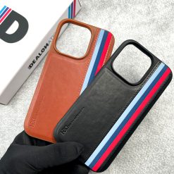 Alternative view of HBD Tri Stripes Premium Leather Case
