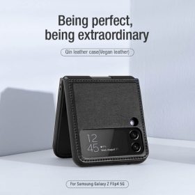 Alternative view of Nilkin Qin Leather Case for Galaxy Z Flip 4