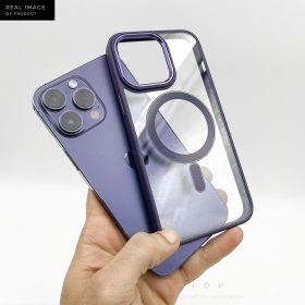 Alternative view of MagSafe Case with Metal Camera Ring - Purple
