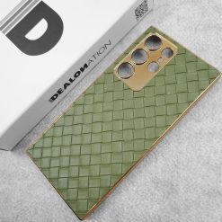 Alternative view of Weaving Leather with Gold Electroplating Case