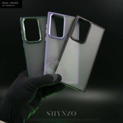 Alternative view of Premium Frosted Back With Metal Chrome Camera Ring