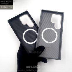Alternative view of X-LEVEL Magnet Series PC+PU Leather Case with Titanium Ring - S24 Ultra