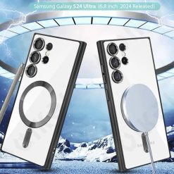 Alternative view of MagSafe Electroplating Clear PC Case - S24 Ultra