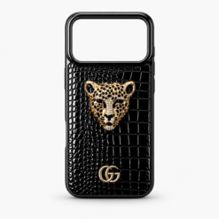 Luxury 3D Golden Tiger Croco Leather Premium Case