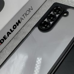 Alternative view of Samsung Galaxy Z Fold 6 Clear TPU + Transparent PC Phone Case(Black)