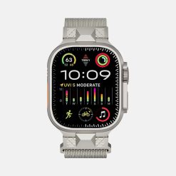 Alternative view of Luxury Natural Titanium Mesh Loop (42/44/45/49mm)