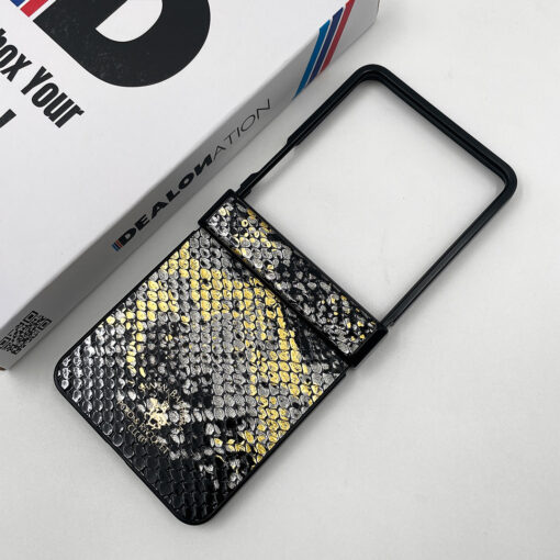 Santa Barbara Serpente Luxe Leather Case for Samsung Galaxy Z Flip