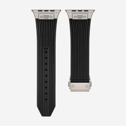 Hublot Style Premium Silicon Strap with Titanium Finish Buckle (42/44/45/49mm)