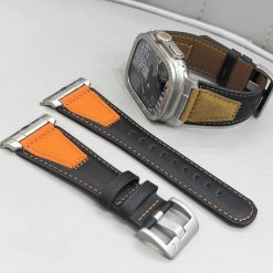 Alternative view of Premium Grade Leather Dual Color Strap (42/44/45/49mm)