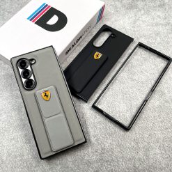 Alternative view of FR Leather Case with Magnetic Closure Stand for Galaxy Z Fold 6