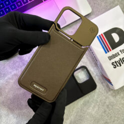 Alternative view of Magsafe Vegan Leather Case With Titanium Frame