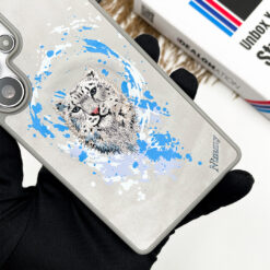 Alternative view of NIMMY 3D Embroidered White Tiger Case for S25 Ultra