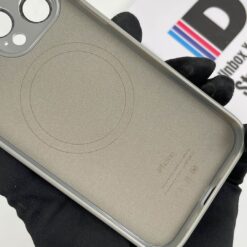 Alternative view of Glass Matte Titanium Grey Magsafe case