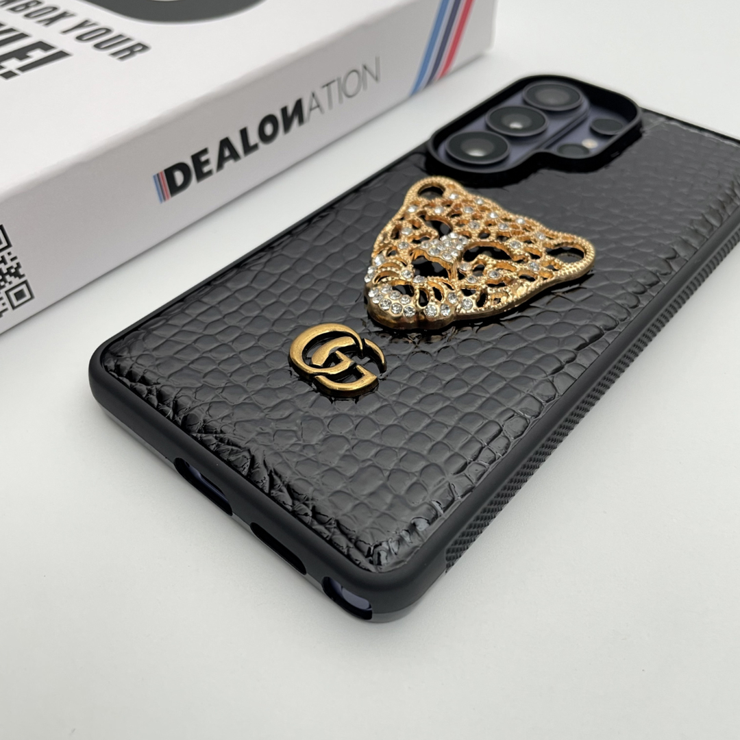 RoyalTiger Diamond Studded Croco Patent Case For Galaxy - Image 3