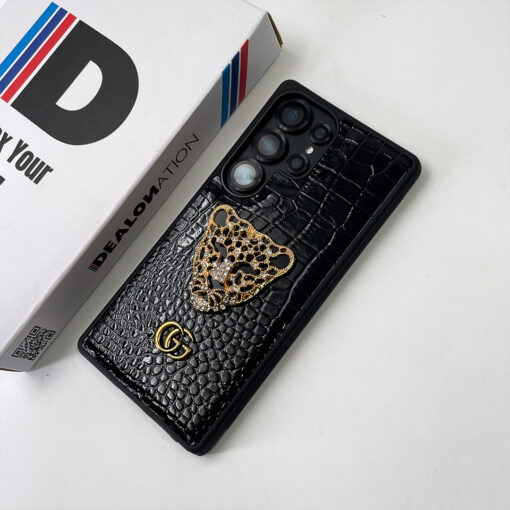 RoyalTiger Diamond Studded Croco Patent Case For Galaxy