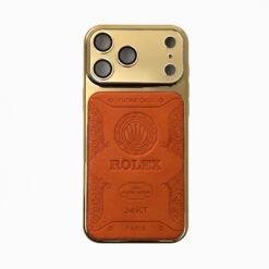 Signature Luxury Leather & Gold Finish- Rolex