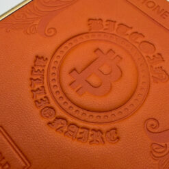 Alternative view of Signature Luxury Leather & Gold Finish- Bitcoin