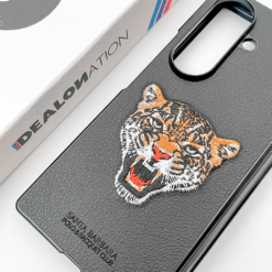 Santa Barbara – Roaring Tiger Embroidered Leather Case - Image 4