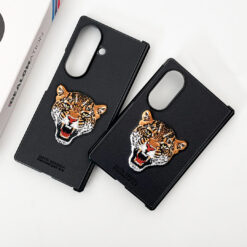 Santa Barbara – Roaring Tiger Embroidered Leather Case