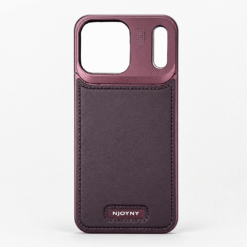 MagSafe Vegan Leather Case with Titanium Frame