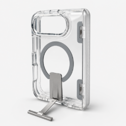 Crystal MagSafe Case with Metal Kickstand & Hinge Protection