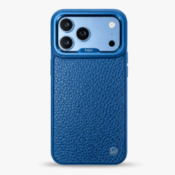 Alternative view of Kajsa Genuine Leather Togo Litchi Pattern back (with magsafe & o-ring)