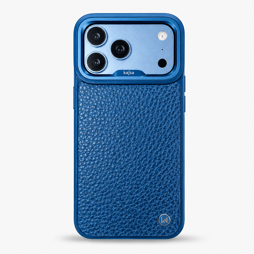 Kajsa Genuine Leather Togo Litchi Pattern back (with magsafe & o-ring) - Image 2