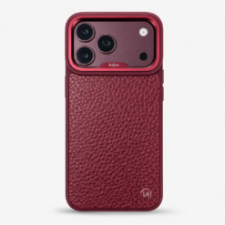 Kajsa Genuine Leather Togo Litchi Pattern back (with magsafe & o-ring)