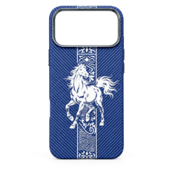 White Horse Carbon Magsafe Case