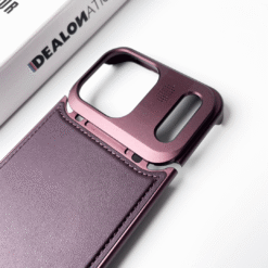 Alternative view of MagSafe Vegan Leather Case with Titanium Frame