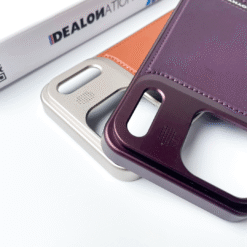 MagSafe Vegan Leather Case with Titanium Frame - Image 8