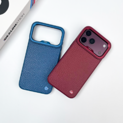 Kajsa Genuine Leather Togo Litchi Pattern back (with magsafe & o-ring) - Image 10