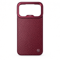 Kajsa Genuine Leather Togo Litchi Pattern back (with magsafe & o-ring)