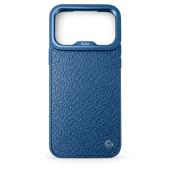 Alternative view of Kajsa Genuine Leather Togo Litchi Pattern back (with magsafe & o-ring)