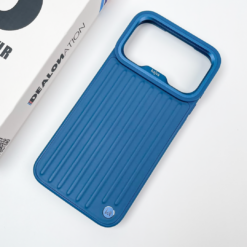 Kajsa Traveller Collection Valise back case (with magsafe & O-ring) - iPhone 18 Pro, Glacier Blue